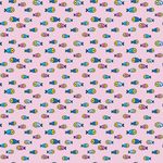 Jersey Kleine Bunte Fische auf Rosa