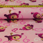 Jersey Oddbods Herzen auf Rosa Lizenz Digital