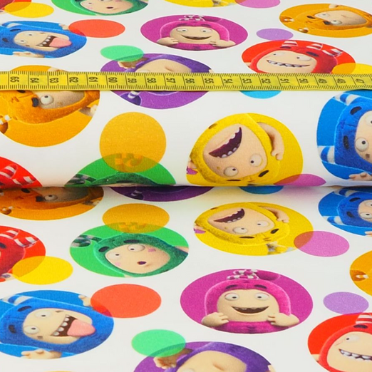 Jersey Oddbods im Kreis auf Weiß Lizenz Digital