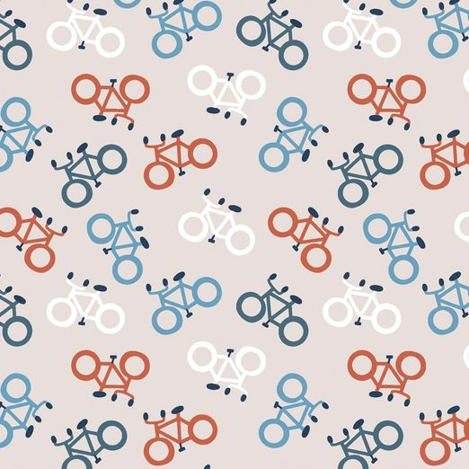 Jersey Fahrräder auf Hellbeige