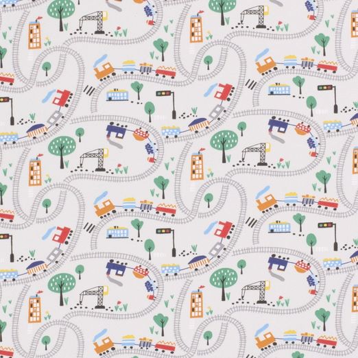 Jersey Eisenbahn auf Hellgrau