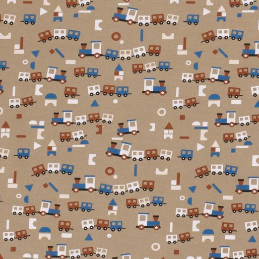 Jersey Lego Eisenbahn auf Hellbraun