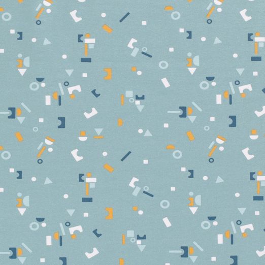 Jersey Lego Bausteine auf Hellblau