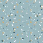 Jersey Lego Bausteine auf Hellblau