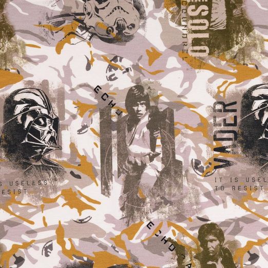 Jersey Star Wars Charaktere und Schriftzüge Digital LIZENZ Jersey Star Wars Charaktere und Schriftzüge Digital LIZENZ