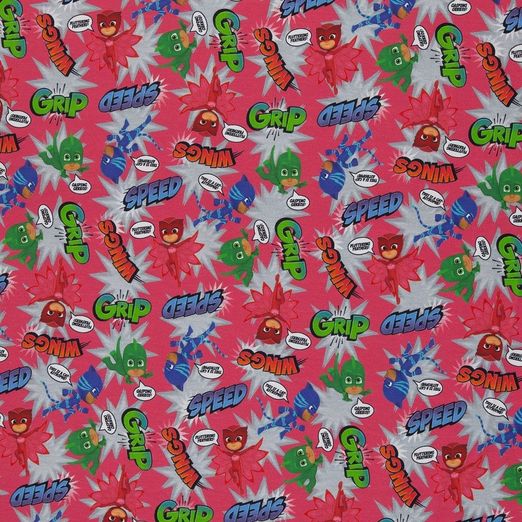 Jersey PJ Masks Speed, Grip & Wings Himbeer Lizenz Digital Jersey PJ Masks Speed, Grip & Wings Himbeer Lizenz Digital