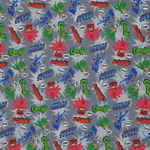 Jersey PJ Masks Speed, Grip & Wings Grau Lizenz Digital Jersey PJ Masks Speed, Grip & Wings Grau Lizenz Digital
