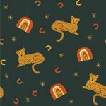 Jersey Léopard Arc-en-ciel sur Vert Foncé