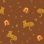 Jersey Rainbow Leopard auf Braun