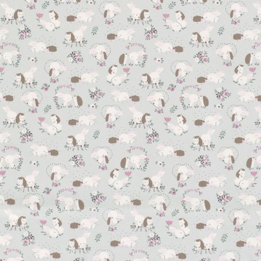 Jersey Häschen und Igel auf Hellmint