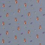 Jersey Süßes Eichhörnchen auf Jeansblau