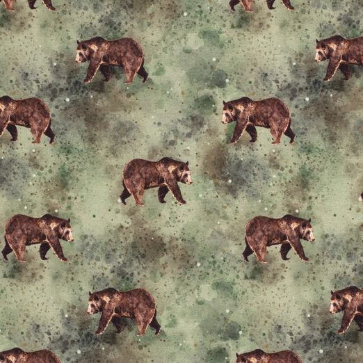 Jersey Braunbär auf Khaki Digital