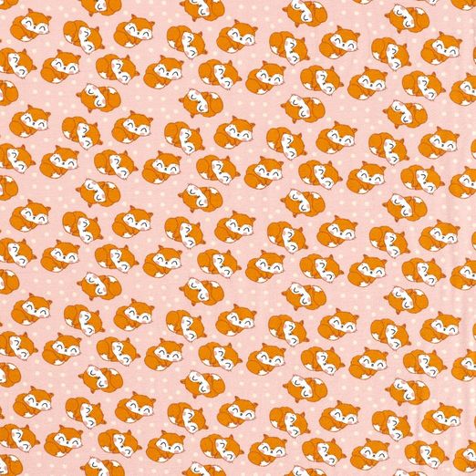 Jersey Little Fox auf Hellrosa Jersey Little Fox auf Hellrosa