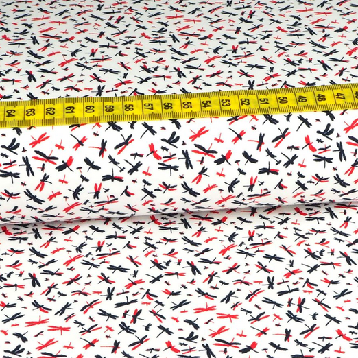 Jersey Dragonfly auf Weiß Jersey Dragonfly auf Weiß