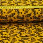 Jersey Feathers auf Senfgelb