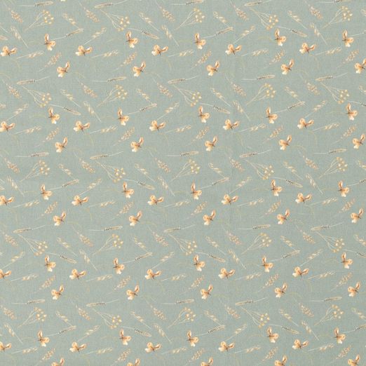 Jersey Getreideähren auf Dunkelmint Digital