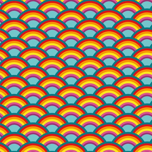 Jersey Regenbogenwunderland auf Mint