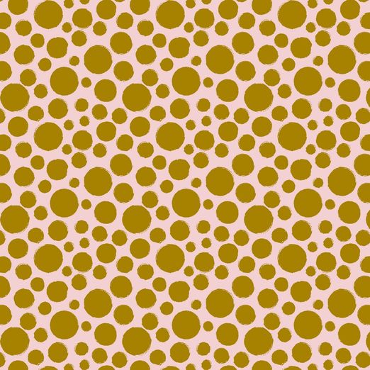 Beschichtete Baumwolle Dots auf Hellrosa