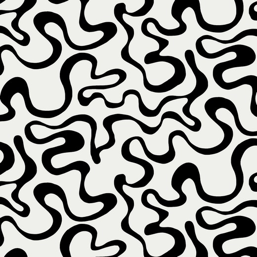 Soft Sweat Twisted Lines auf Weiß BIO