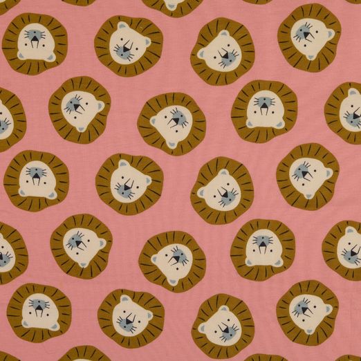 Ganzjahressweat Löwenkopf auf Rosa