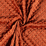 Minky Fleece "Notti" Punkte Blutorange Minky Fleece "Notti" Punkte Blutorange