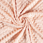 Minky Fleece "Notti" Punkte Apricot Minky Fleece "Notti" Punkte Apricot