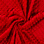 Minky Fleece "Notti" Punkte Rot Minky Fleece "Notti" Punkte Rot