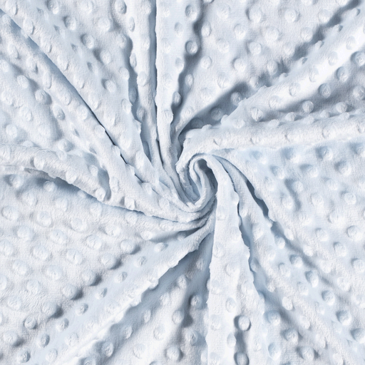 Minky Fleece "Notti" Punkte Hellblau