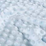 Minky Fleece Ljusblå med Prickar