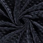 Minky Fleece Mörkblå med Prickar