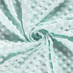 Minky fleece prickar ljus mint