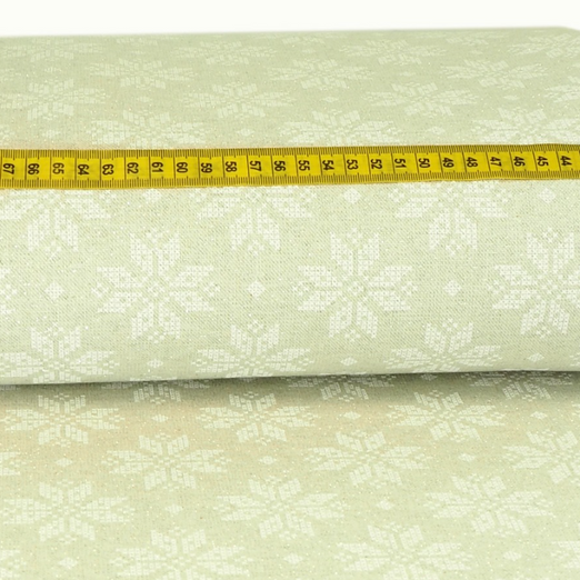 Canvas GLITZER Snowflakes Beige Canvas GLITZER Snowflakes Beige