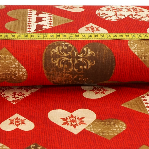 Canvas Trachtenherzen auf Rot Überbreite Canvas Trachtenherzen auf Rot Überbreite