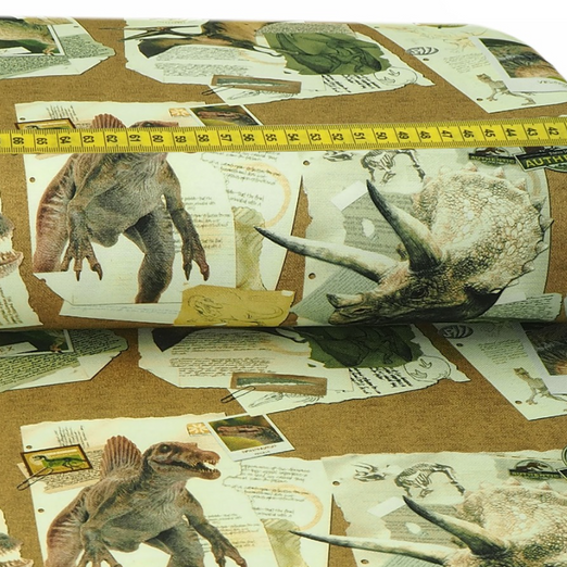 Canvas Jurassic Park Patch Hellbraun Lizenz