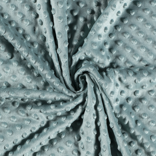 Minky Fleece "Notti" Punkte Dunkelmint Minky Fleece "Notti" Punkte Dunkelmint