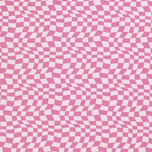 Jersey Quadrate Wirrwarr Rosa