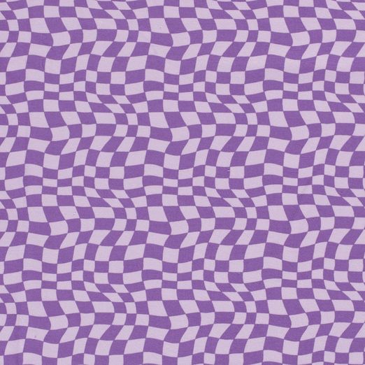 Jersey Quadrate Wirrwarr Flieder