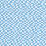 Jersey Quadrate Wirrwarr Hellblau