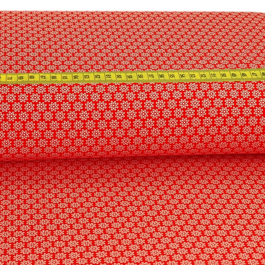 Jersey Blümchen Rot Jersey Blümchen Rot