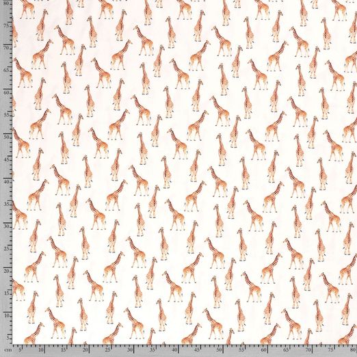 Jersey Giraffen auf Cremeweiß Digital Jersey Giraffen auf Cremeweiß Digital