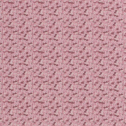 Jersey Miniblümchen auf Altrosa