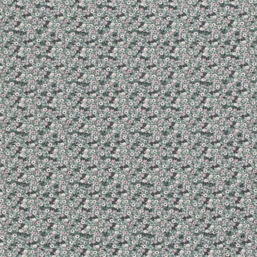 Jersey Miniblümchen auf Dunkelmint Jersey Miniblümchen auf Dunkelmint