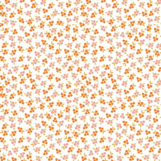 Jersey Flowers Mascha auf Weiß BIO Jersey Flowers Mascha auf Weiß BIO