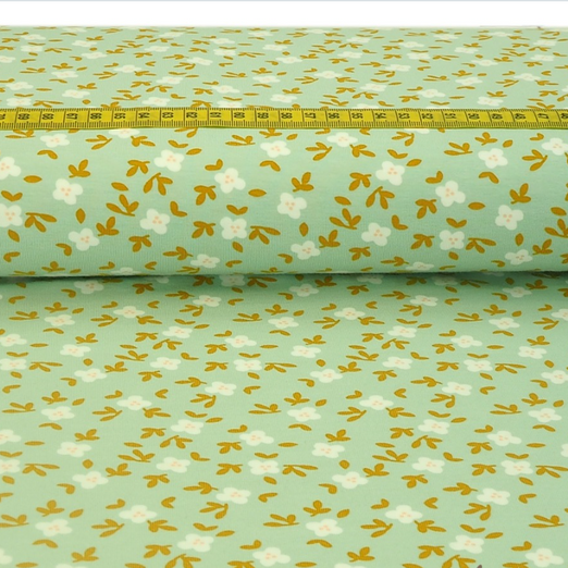 Jersey Cute Flowers Hellmint BIO