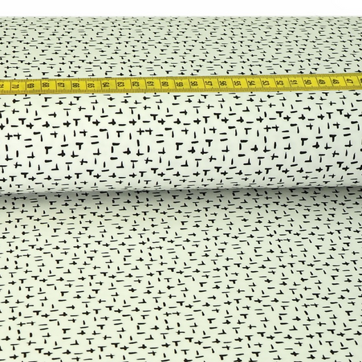 Jersey Plusminus auf Cremeweiß