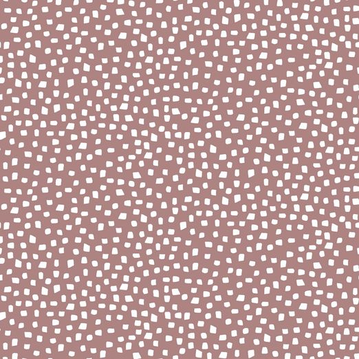 Jersey Vierecke auf Dunklem Altrosa BIO Jersey Vierecke auf Dunklem Altrosa BIO