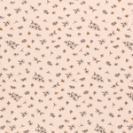 Jersey Blümchen Ina auf Apricot