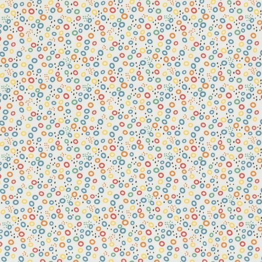 Jersey Bunte Circles auf Hellmint