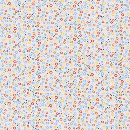 Jersey Bunte Circles auf Hellgrau