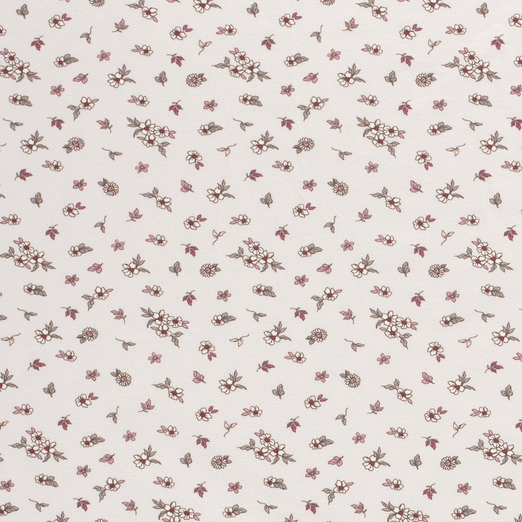 Jersey Blümchen Ina auf Hellgrau Jersey Blümchen Ina auf Hellgrau